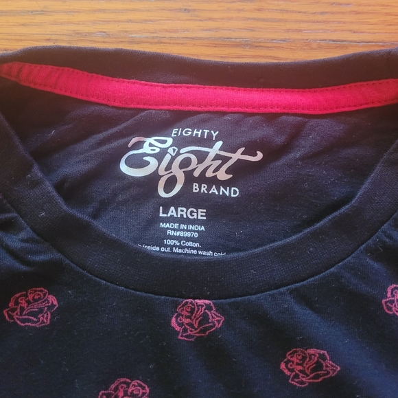 Eighty Eight brand Rose print Tee shirt - Picture 2 of 2